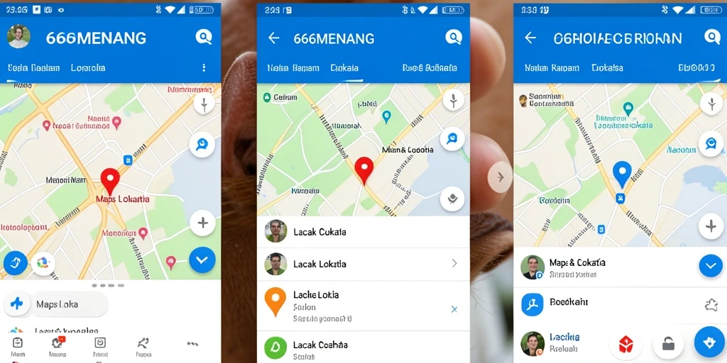 Tampilan antarmuka 666MENANG untuk pelacakan lokasi yang akurat.