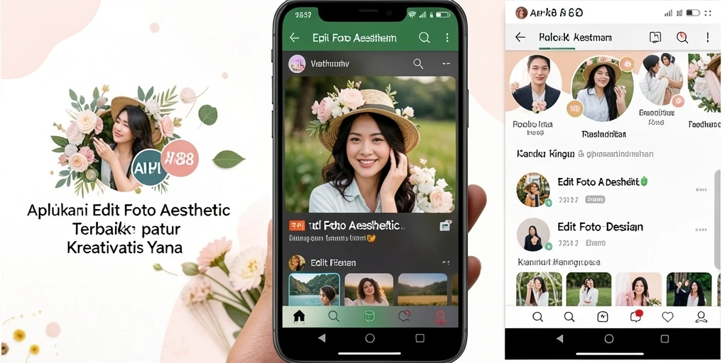 Tampilan antarmuka API88 dengan fitur Edit Foto Aesthetic yang menarik.