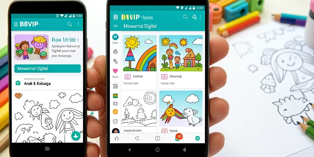 Tampilan antarmuka B8VIP yang menarik dan ramah anak.