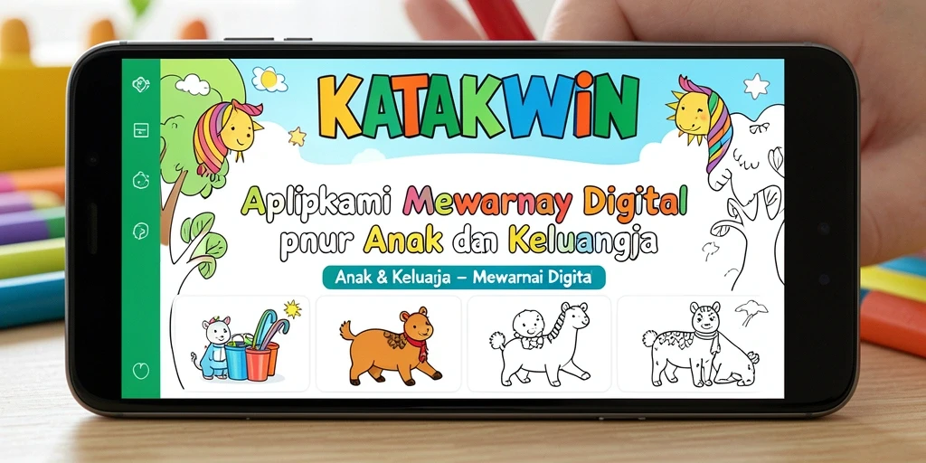 Tampilan antarmuka KATAKWIN yang menarik dan mudah digunakan untuk mewarnai.