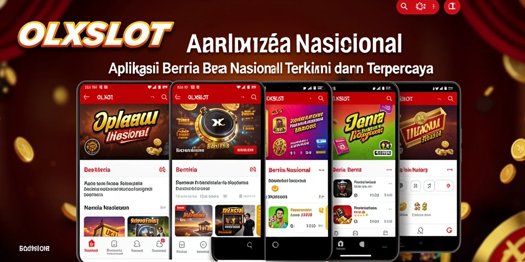 Tampilan antarmuka aplikasi OLXSLOT yang menarik dan informatif.