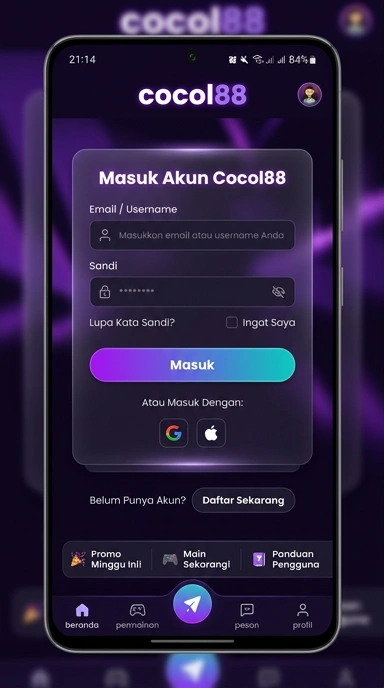 Masuk ke Akun Cocol88 untuk Pengguna Android